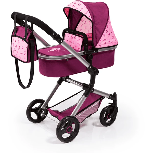Bayer Design Kombi-Puppenwagen Neo Vario Pflaume, Mit Fee 1 Bayer Design Kombi-Puppenwagen Neo Vario Pflaume, Mit Fee